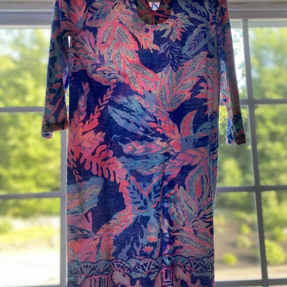 Lilly Pulitzer  Long Sleeve Shift Dress – Comfy & Colorful - Picture 2 of 2